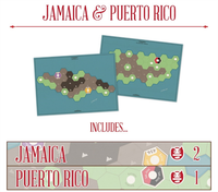 AGE OF STEAM DELUXE MAPS JAMAICA AND PUERTO RICO (Special Order)