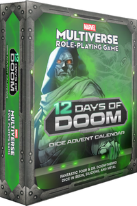 MARVEL MULTIVERSE RPG 12 DAYS OF DOOM DICE ADVENT CALENDAR (Pre-Order)