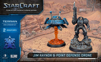STARCRAFT TERRAN JIM RAYNOR AND POINT DEFENSE DRONE (Special Order)