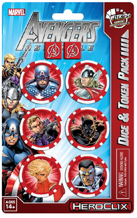 MARVEL HC:AVENGERS ASSEMBLE DICE/TOKEN PK CAP/AMER (Special Order)