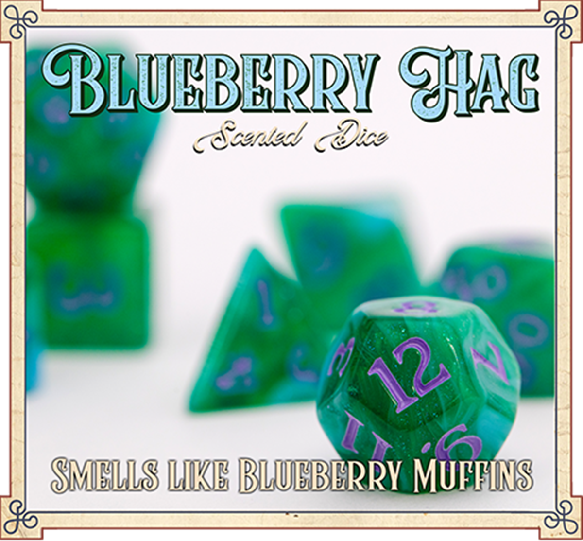 SCENTED DICE BLUEBERRY HAG (Pre-Order)