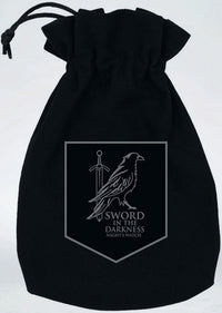 GAME OF THRONES NIGHTS WATCH DICE POUCH (Special Order)