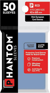 PHANTOM SLEEVES GLOSS/MATTE RED SIZE (45MM X 68MM) 50CT (Special Order)