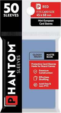 PHANTOM SLEEVES GLOSS/MATTE RED SIZE (45MM X 68MM) 50CT (Special Order)
