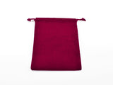 SUEDECLOTH DICE BAG - SMALL BURGUNDY (Special Order)