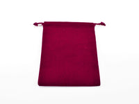 SUEDECLOTH DICE BAG - SMALL BURGUNDY (Special Order)