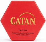 CATAN PREM ROBBER/METAL DICE SET OPALITE (Special Order)