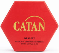 CATAN PREM ROBBER/METAL DICE SET OPALITE (Special Order)
