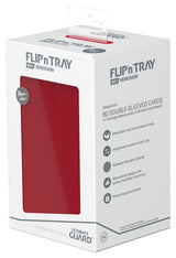 UG FLIP N TRAY DECK CASE MONOCOLOR RED 80+ (Special Order)