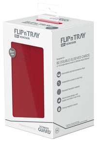 UG FLIP N TRAY DECK CASE MONOCOLOR RED 80+ (Special Order)
