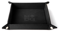 FOLD UP DICE VELVET TRAY W/ PU LEATHER BLACK (Special Order)
