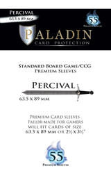 B&D PALADIN PREMIUM SLEEVES STANDARD PERCIVAL 63.5MM X 89MM 55CT (Special Order)