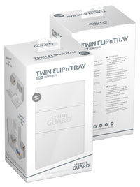 UG TWIN FLIP N TRAY DECK CASE MONOCOLOR WHITE 200+ (Special Order)
