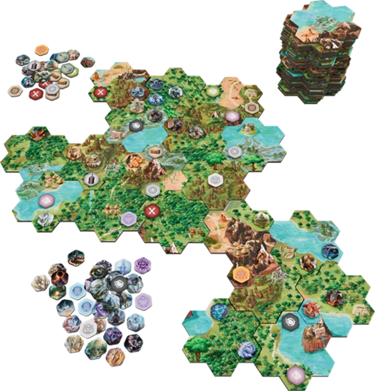 HEXPLORE IT: THE MOUNTAINS OF GODAI CAPRAKAN MAP PACK (Pre-Order)