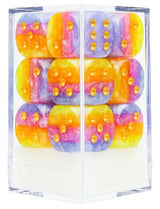 SD D6 DICE SET TAHITIAN SUNSET 16MM 12CT (Special Order)