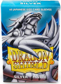 DRAGON SHIELD SLEEVES JAPANESE MATTE SILVER 60CT (Special Order)