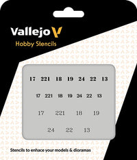 VALLEJO: HOBBY STENCIL SOVIET NUMBERS WWII (Special Order)