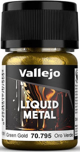 VALLEJO: LIQUID GOLD ALCOHOL BASE GREEN GOLD (35ML (Special Order)