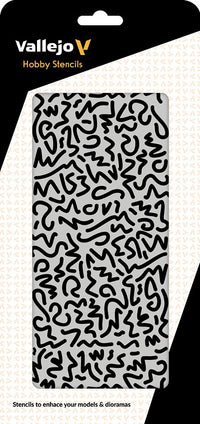 VALLEJO: HOBBY STENCIL LUFTWAFFE WWII SHINGLE CAMO (Special Order)