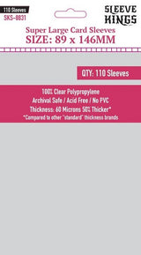 SK 'SUPER LARGE' SLEEVES 89MM X 146MM 110CT (Special Order)