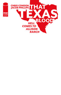 THAT TEXAS BLOOD HELL COMES TO ALLISON RANCH #1 (OF 6) CVR E BLANK SKETCH VAR (Special Order)