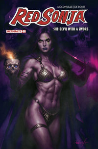 RED SONJA: SHE-DEVIL WITH A SWORD #6 CVR L FOC BONUS LUCIO PARRILLO ULTRAVIOLET VAR (Special Order)