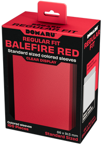 GATHERERS TAVERN DOMARU REGULAR FIT SLEEVES - BALEFIRE RED 100CT (20/80) (Special Order)