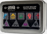 SHIVER RPG: GOTHIC - SILVER BULLET METAL DICE (Pre-Order)