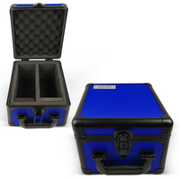 ER M BLUE ALUMINUM GRADED CARD STORAGE BOX HEAVY DUTY 2 ROWS (Special Order)