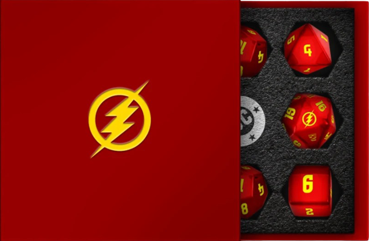 JUSTICE LEAGUE UNLIMITED RPG: FLASH DICE SET (Pre-Order)