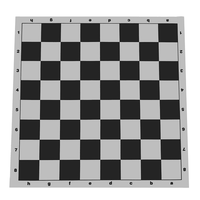 CHESS BOARD, VINYL ROLL-UP BLACK 20" (Special Order)
