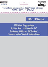 SK 'MIDDARA COMPATIBLE 6XL' SLEEVES 127MM X 153MM (Special Order)