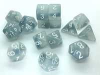 SET OF 15 DICE: POLYHEDRAL GHOSTLY GRUDGE (Special Order)