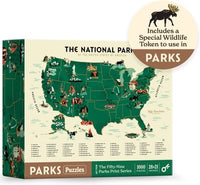 PARKS PUZZLE NATIONAL PARKS MAP 1000 PIECE (Special Order)