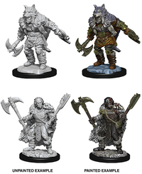DND UNPAINTED MINIS WV9 MALE HALF-ORC BARBARIAN (Special Order)