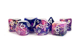 RESIN 7 DICE SET ETERNAL PURPLE/BLUE 16MM (Special Order)