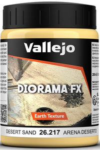 VALLEJO: DIORAMA EARTH TEXTURES DESERT SAND 200ML (Special Order)
