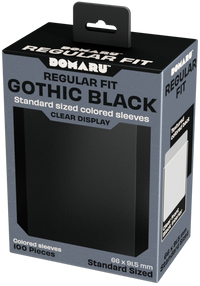 GATHERERS TAVERN DOMARU REGULAR FIT SLEEVES - GOTHIC BLACK 100CT (20/80) (Special Order)