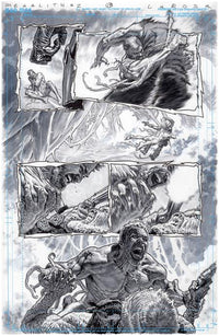 OLYMPUS SAGA: MEGALITH #1 (OF 4) CVR ZE LEWIS LAROSA ORIGINAL ART EDITION 28 (Special Order)