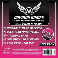 PREMIUM SMALL SQUARE SLEEVES 70mm X 70mm 50CT (Special Order)