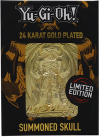 YU-GI-OH! LIMITED EDITION 24K GOLD PLATED SUMMONED SKULL METAL CARD (Special Order)