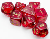 TRANSLUCENT 7-DIE SET CRIMSON/GOLD (Special Order)