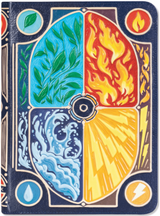 TCG FAUX-LEATHER ELEMENTAL TRADING CARD BINDER (Special Order)