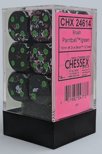 BRUSH 12D6 PAINTBALL/GREEN 16MM (Special Order)