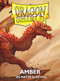 DRAGON SHIELD SLEEVES MATTE AMBER 100CT (Special Order)