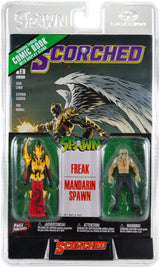 SPAWN 3" FIG WITH COMIC 2PK-WV2-FREAK & MANDARIN (Special Order)