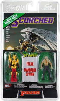 SPAWN 3" FIG WITH COMIC 2PK-WV2-FREAK & MANDARIN (Special Order)