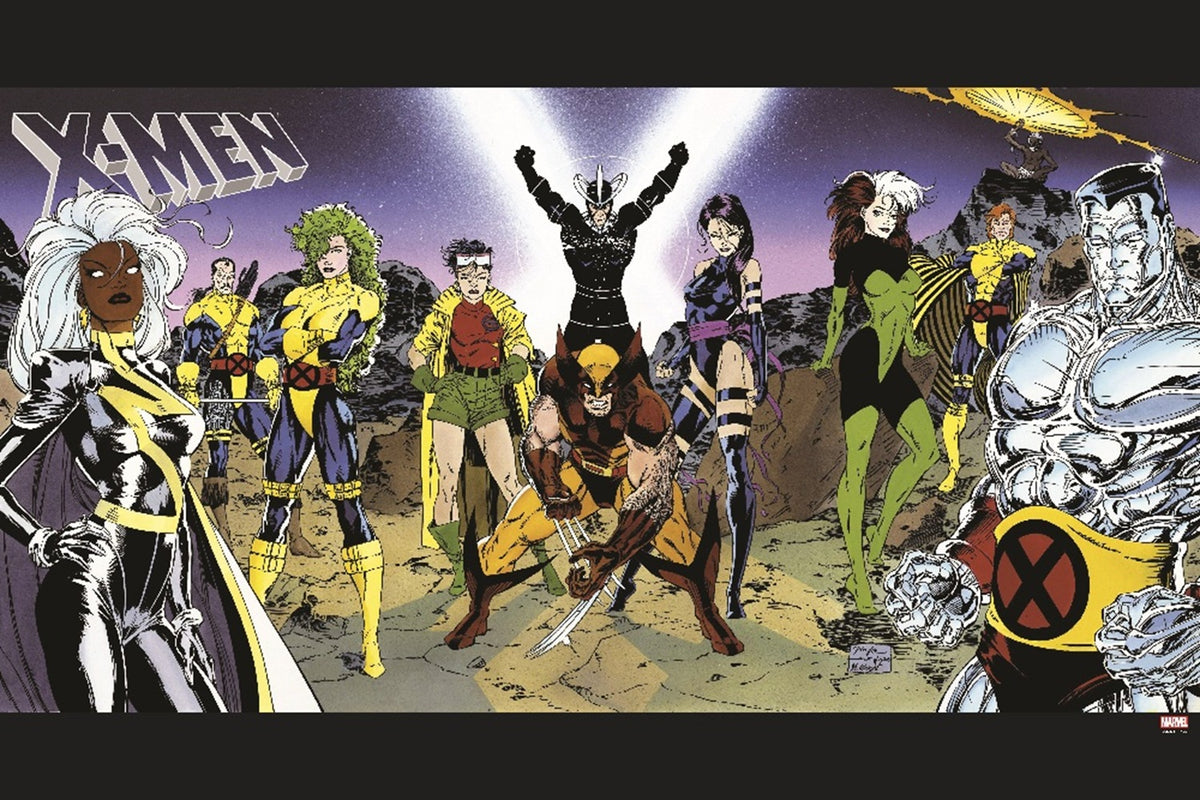 THE UNCANNY X-MEN POSTER 1990 BY JIM LEE AND SCOTT WILLIAMS (Pre-Order)