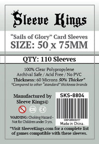 SK 'SAILS OF GLORY' SLEEVES 50MM X 75MM 110CT (Special Order)