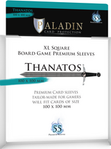 B&D PALADIN PREMIUM SLEEVES XL SQUARE THANATOS 100MM X 100MM 55CT (Special Order)